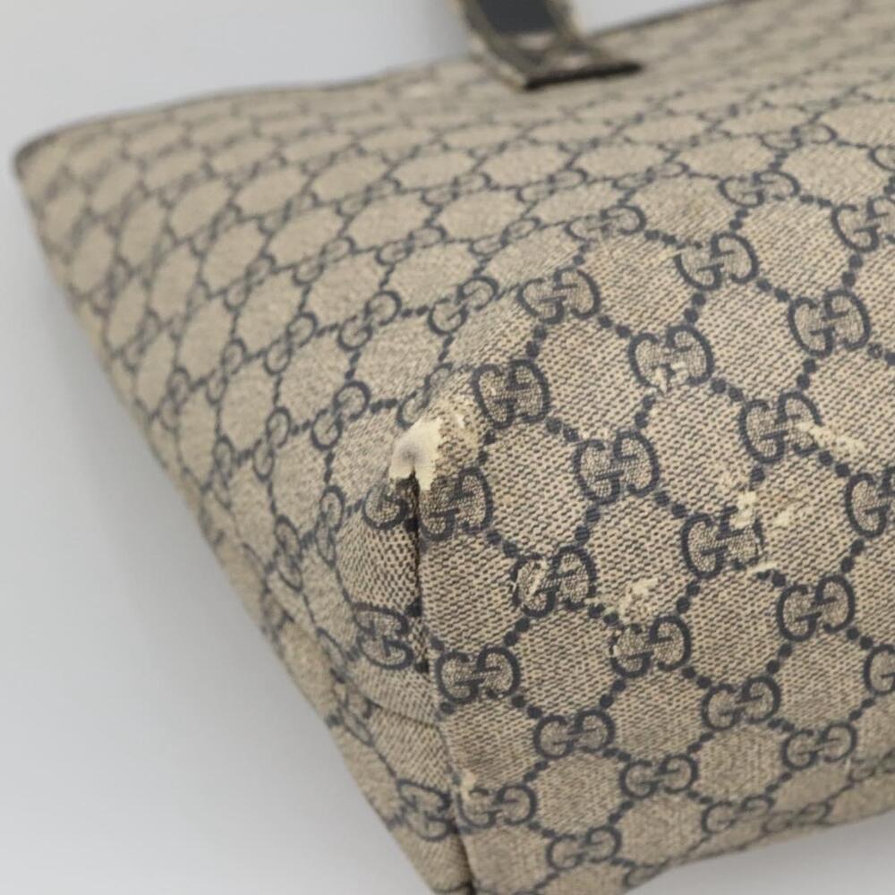 GUCCI GG Supreme Sherry Line Tote Bag Pvc Navy Silver - Picture 13 of 16